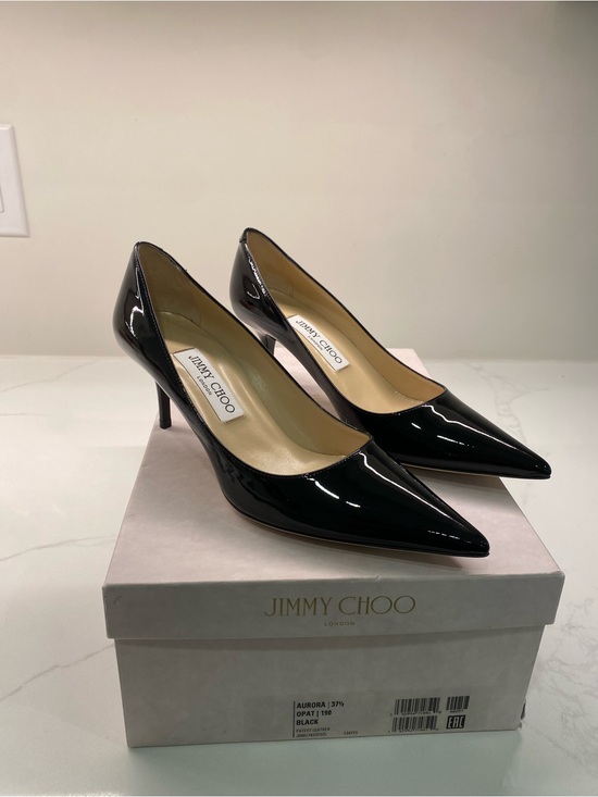 Jimmy Choo Shoes - BNIB Jimmy Choo Black Patent Leather Aurora 2.5” Pumps